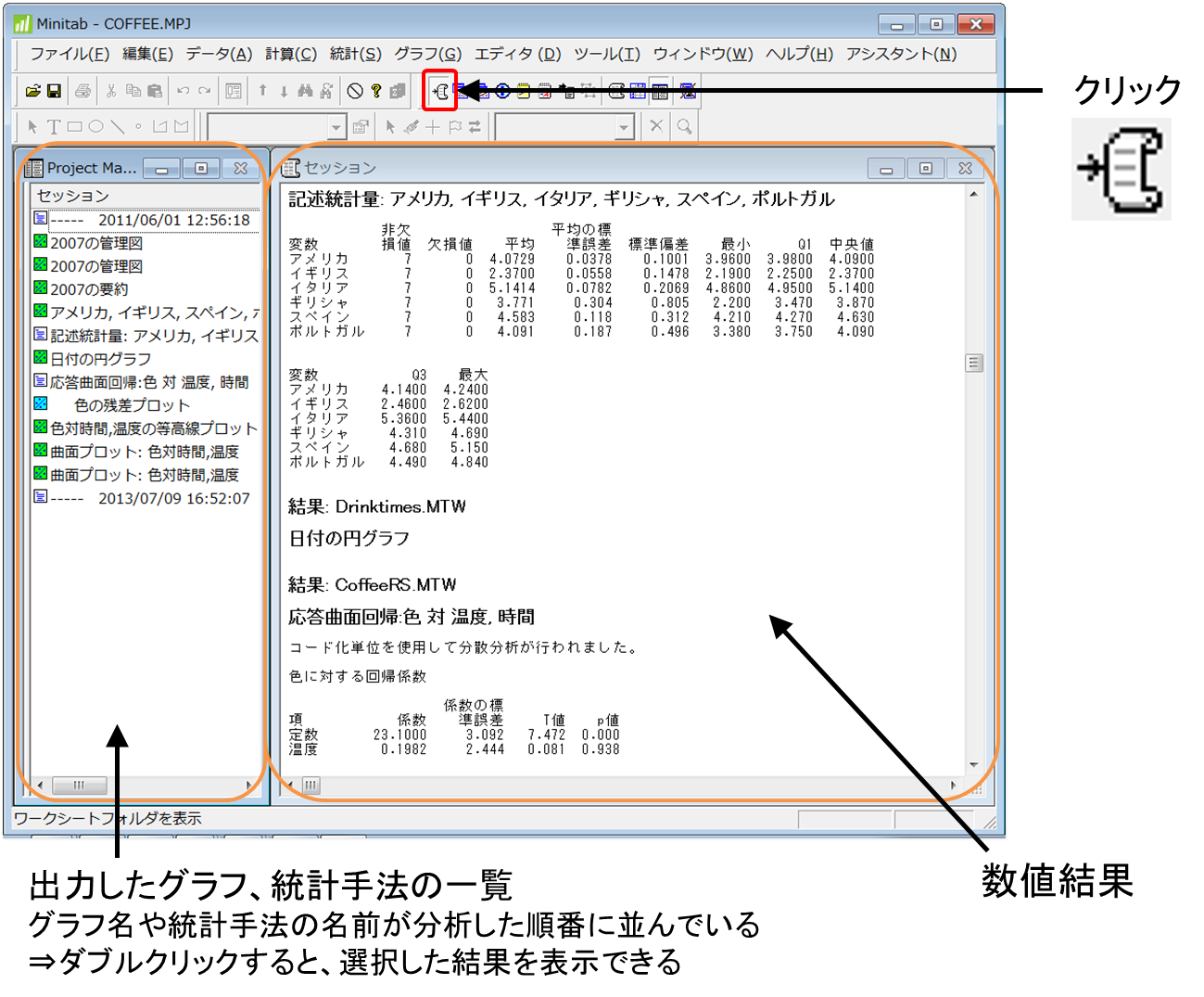 13 05 1 Minitabの操作方法 基本に立ち戻って 構造計画研究所 Minitabサポートセンター